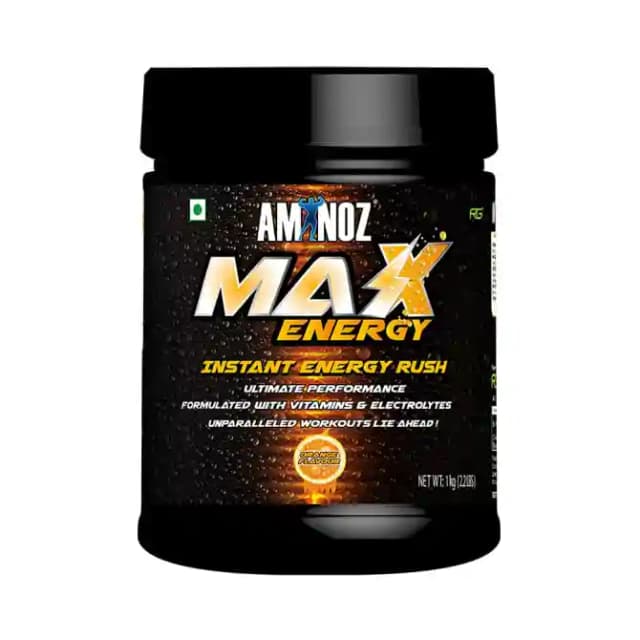 Aminoz Max Energy Orange (1 Jar Of 2.2 lb Powder)