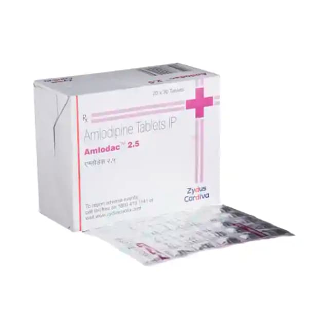 Amlodac 2.5 (30 tablets in 1 strip)