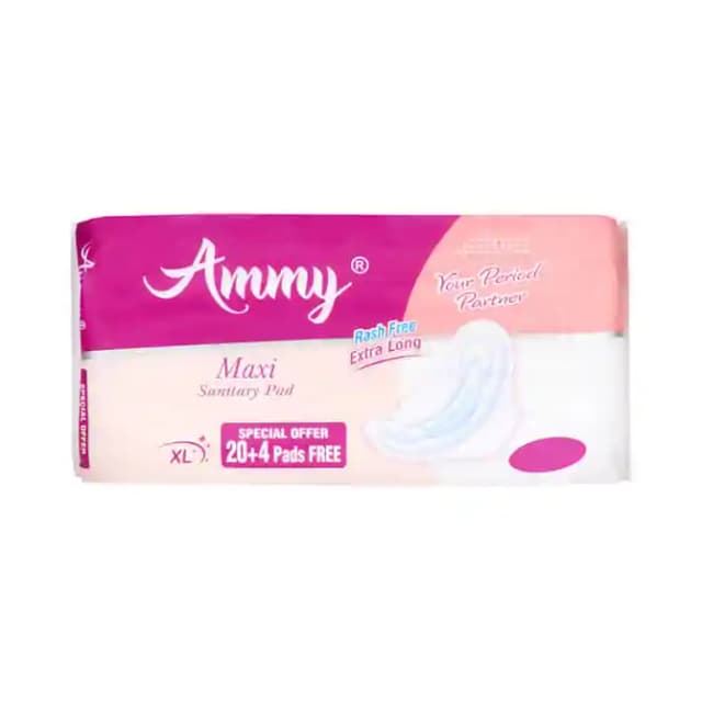 Ammy Sanitary Napkins XL Maxi (1 Packet Of 24 pads)