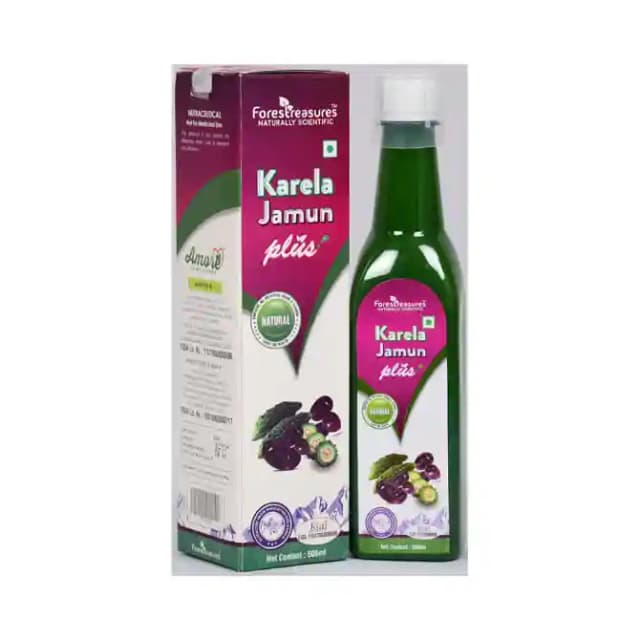 Amore Karela Jamun Health Juice (1 Bottle of 500 ml Juice)