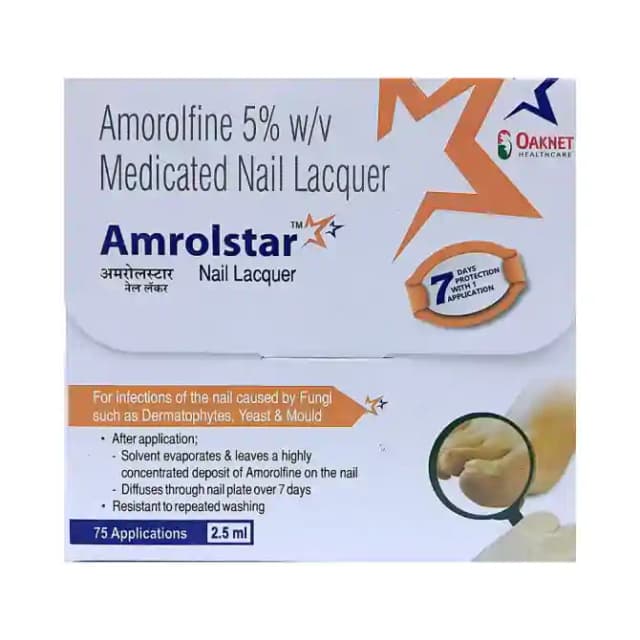 Amrolstar Nail Lacquer (2.5 ml in 1 bottle)