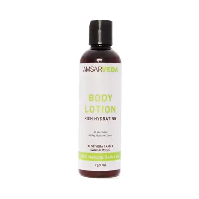 Amsarveda Body Lotion Rich Hydrating (1 Bottle of 250 ml Lotion)