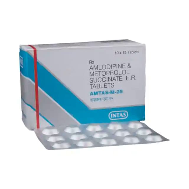 Amtas M 25 PR (15 tablets pr in 1 strip)