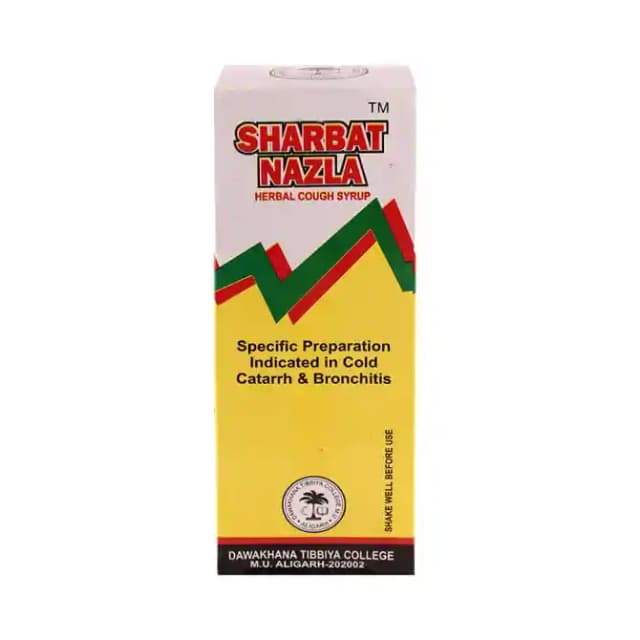 AMU Dawakhana Sharbat Nazla (1 Bottle of 200 ml Syrup)