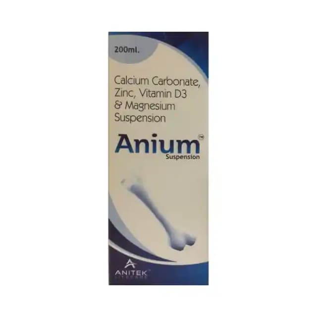 Anium Oral Suspension (1 Bottle of 200 ml Oral Suspension)