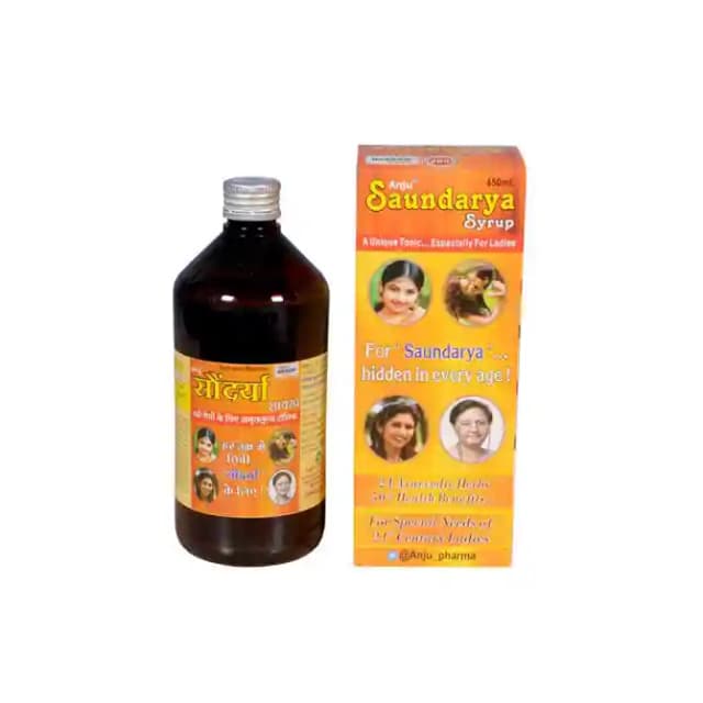 Anju Saundarya Syrup (1 Bottle of 450 ml Syrup)