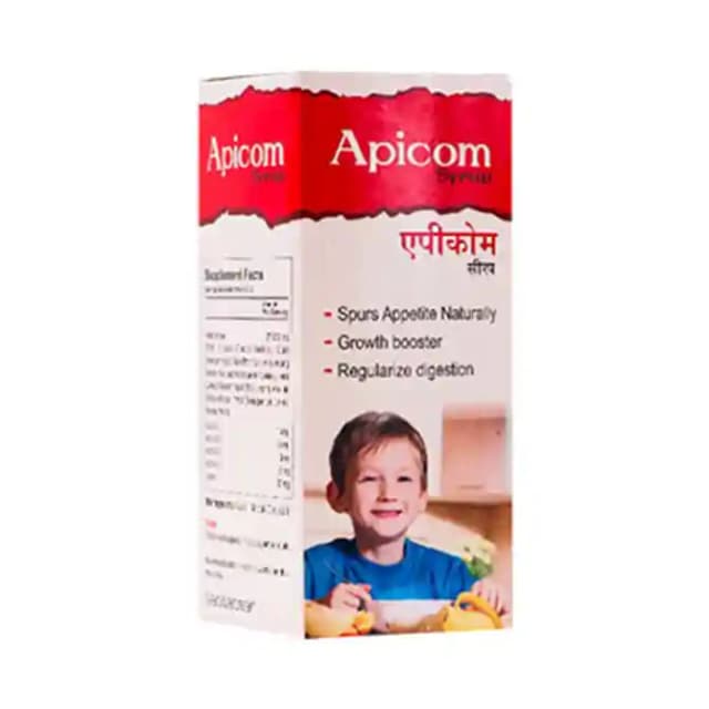 Apicom Syrup (1 Bottle of 150 ml Syrup)