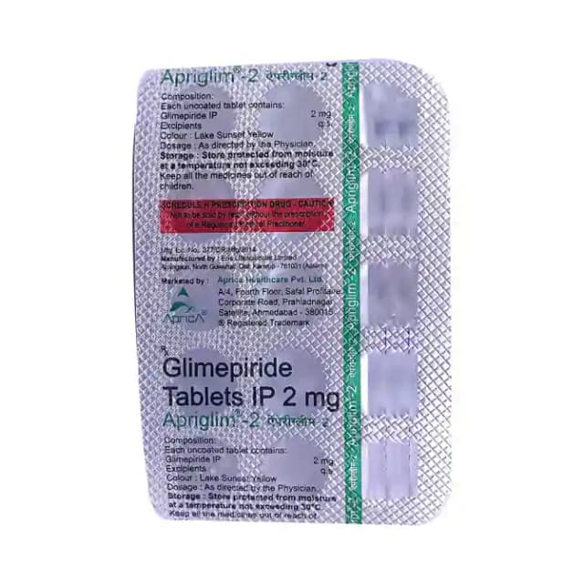 Apriglim 2 (15 tablets in 1 strip)