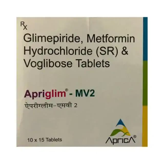 Apriglim MV 2 SR (15 tablets sr in 1 strip)