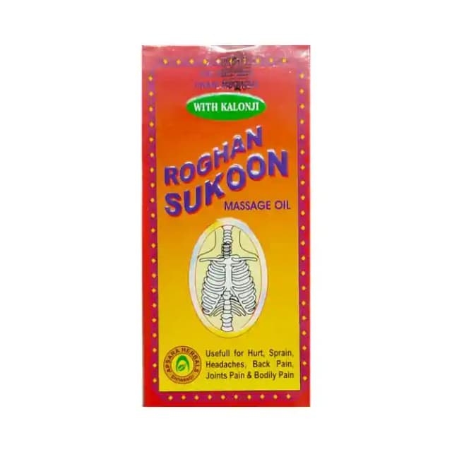 Apsara Roghan Sukoon Massage Oil (1 Bottle of 200 ml Oil)