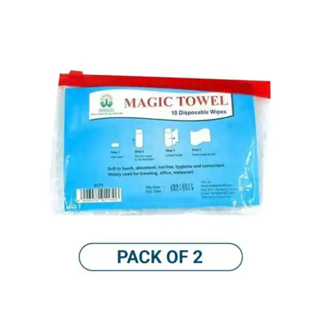 Aringel Magic Towel (1 Packet Of 10 wipes)