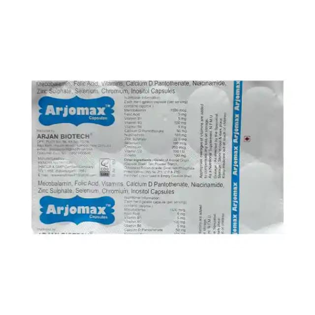 Arjomax (1 Strip Of 10 capsules)