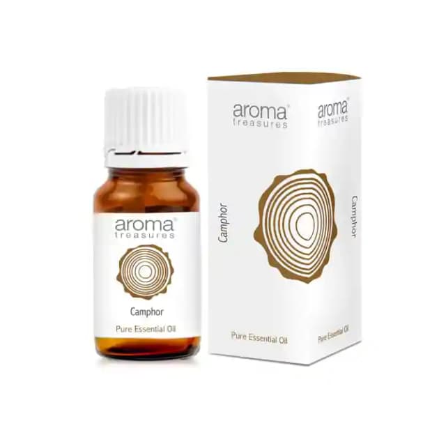 Aroma Treasures Camphor Essential Oil (1 Bottle of 10 ml Oil)