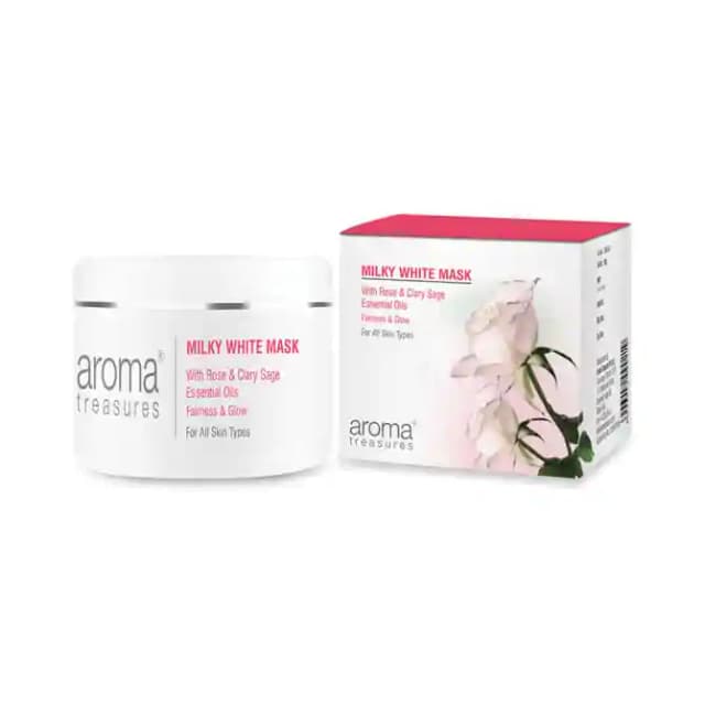Aroma Treasures Milky White Mask (1 Jar Of 50 gm Face Mask)