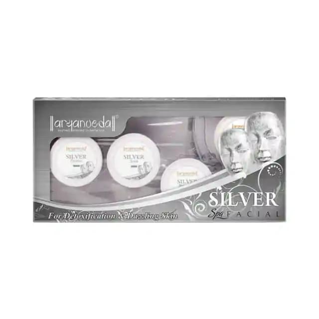 Aryanveda Spa Facial Kit Silver (1 Box Of 1 Kit)
