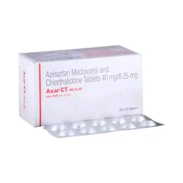 Asar CT 40/6.25 (10 tablets in 1 strip)
