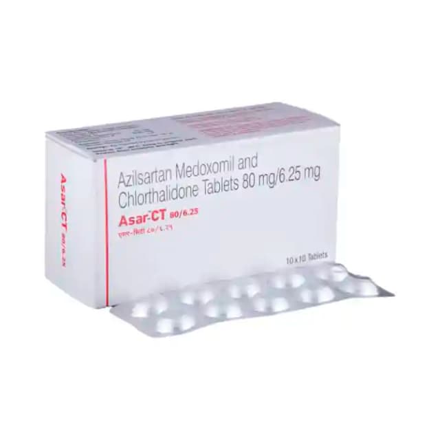 Asar CT 80/6.25 (10 tablets in 1 strip)