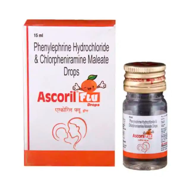 Ascoril Flu Drops (15 ml in 1 bottle)