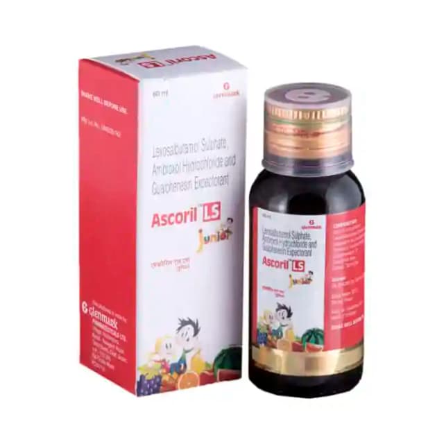 Ascoril LS Junior Syrup (60 ml in 1 bottle)