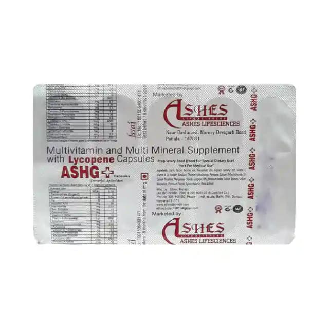 Ashg Plus (1 Strip Of 10 capsules)