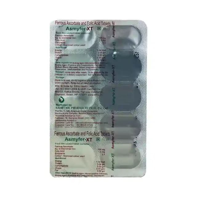 Asmyfer XT (1 Strip Of 10 tablets)