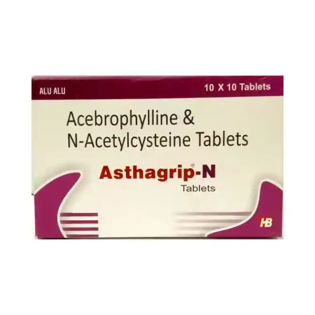 Asthagrip N (10 tablets in 1 strip)