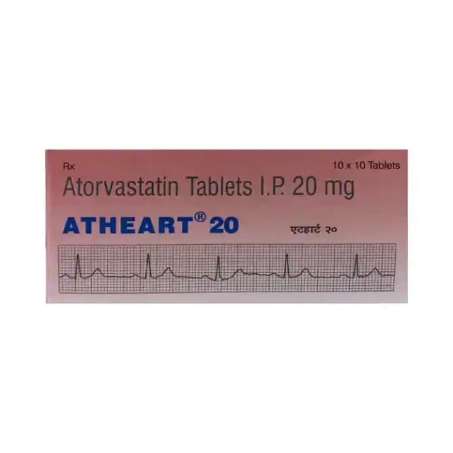 Atheart 20 (10 tablets in 1 strip)