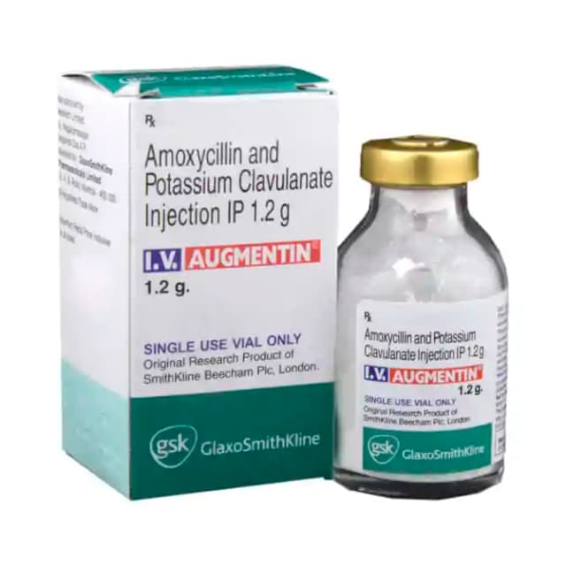 Augmentin 1.2gm Injection (1 Powder for Injection in 1 vial)