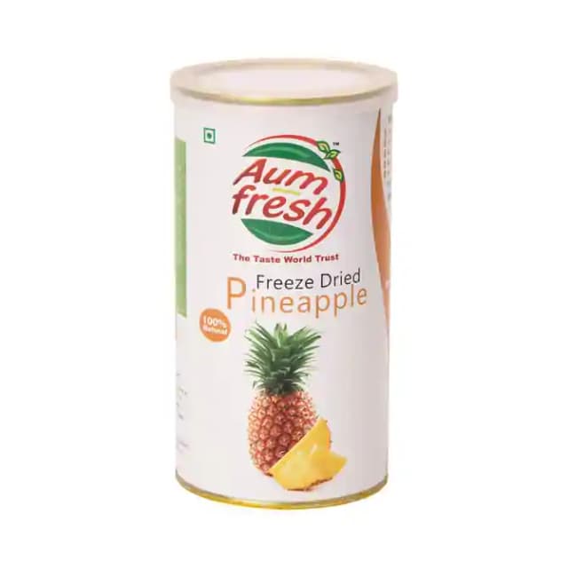 Aum Fresh Freeze Dried Pineapple (1 Tinof25 gm Dry Fruits)