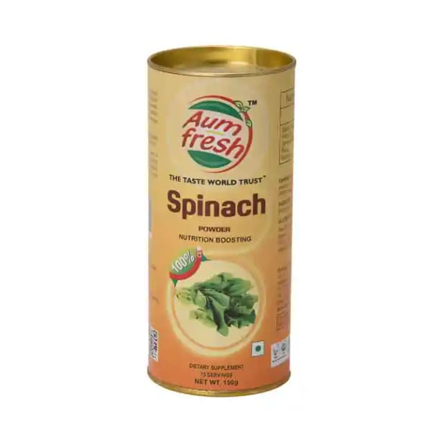 Aum Fresh Spinach Powder (1 Tinof150 gm Powder)