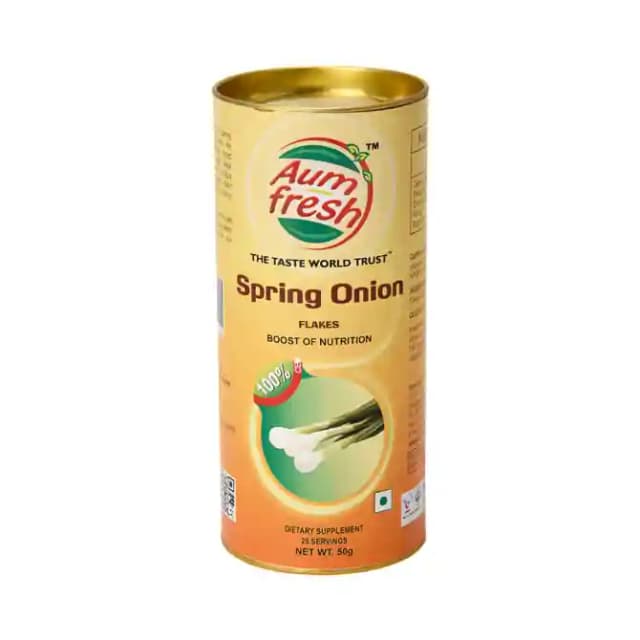 Aum Fresh Spring Onion Flakes (1 Tinof50 gm Flakes)