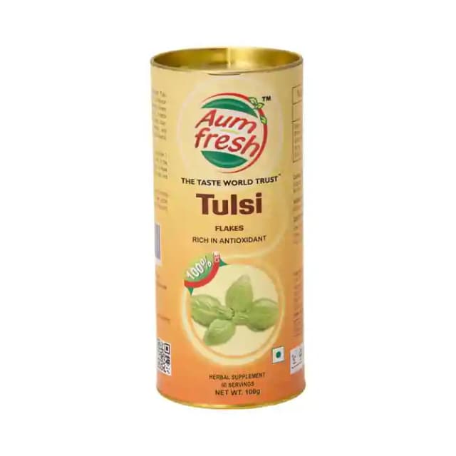 Aum Fresh Tulsi Flakes (1 Tinof100 gm Flakes)