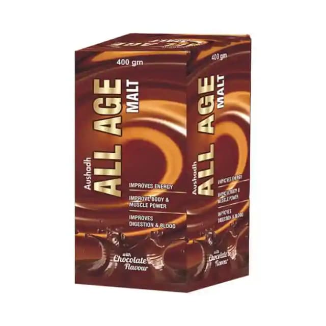 Aushadh All Age Malt Chocolate (1 Box Of 400 gm Powder)