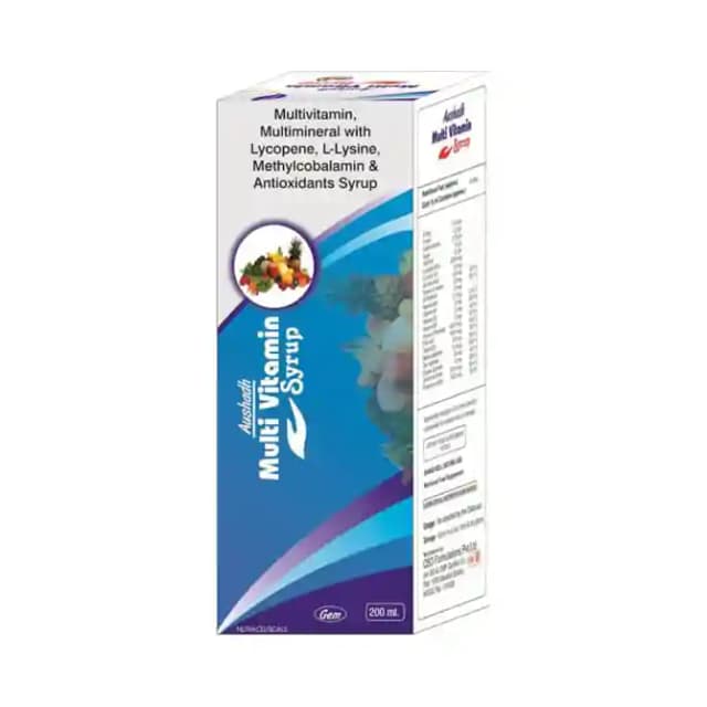 Aushadh Multi Vitamin Syrup (1 Bottle of 200 ml Syrup)