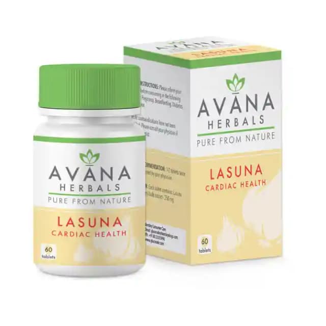 Avana Herbals Lasuna (1 Bottle of 60 tablets)