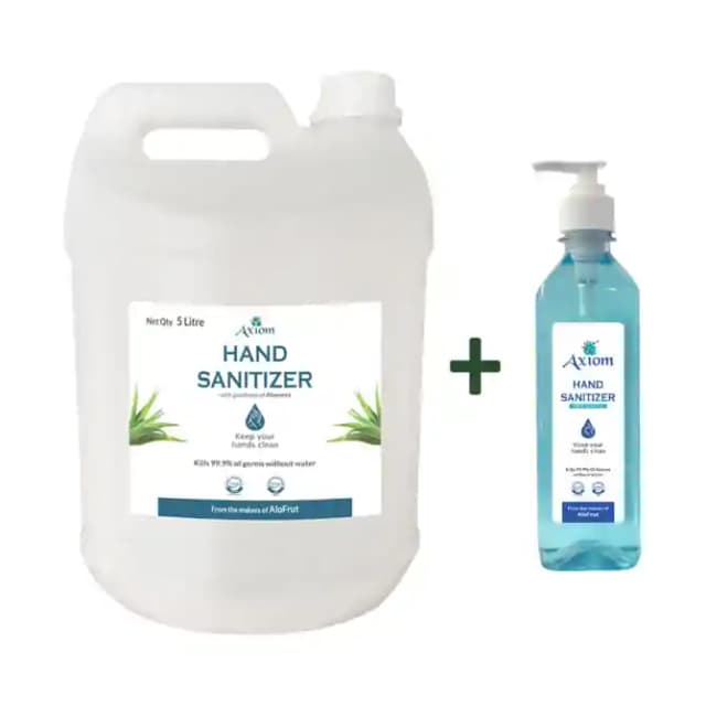 Axiom Hand Sanitizer with 500ml Free (1 Canisterof5 Ltr Sanitizer)