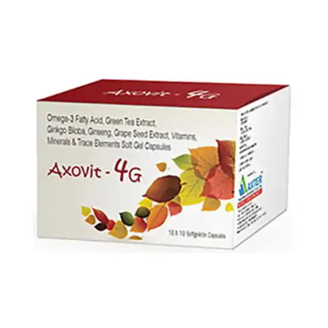 Axovit 4G (1 Strip Of 10 capsules)
