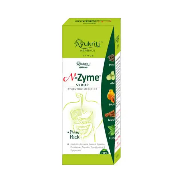 Ayukriti Herbals N Zyme Syrup (1 Bottle of 200 ml Syrup)