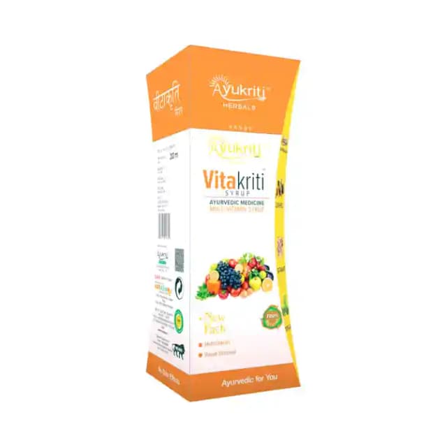 Ayukriti Herbals Vitakriti Syrup (1 Bottle of 200 ml Syrup)