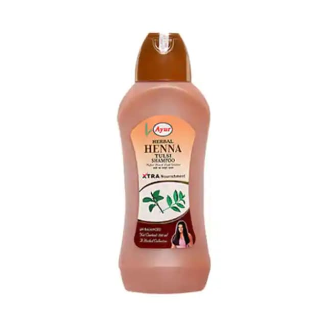 Ayur Herbal Henna Tulsi Shampoo (1 Bottle of 500 ml Shampoo)