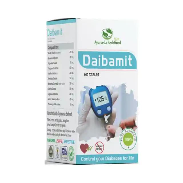 Ayurveda Redefined Diabamit (1 Bottle of 60 tablets)