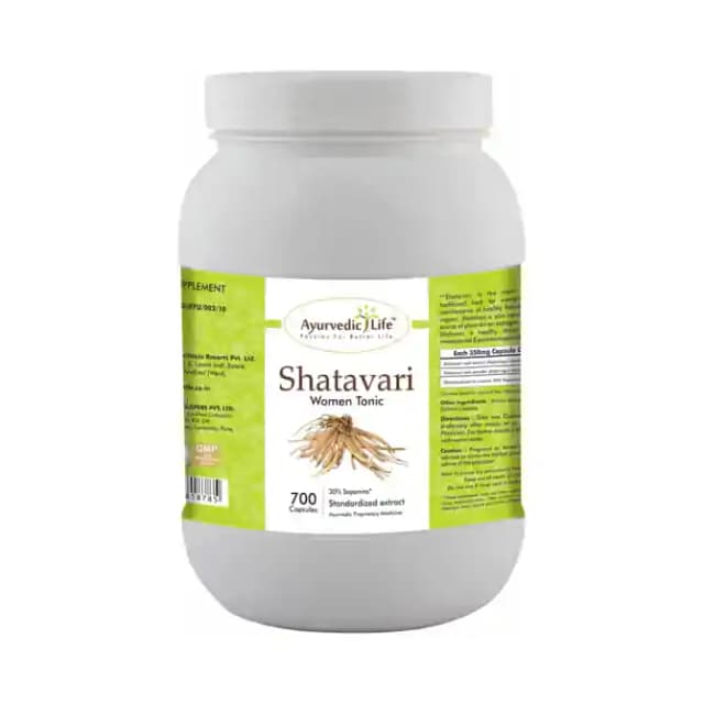 Ayurvedic Life Shatavari (1 Bottle of 700 capsules)