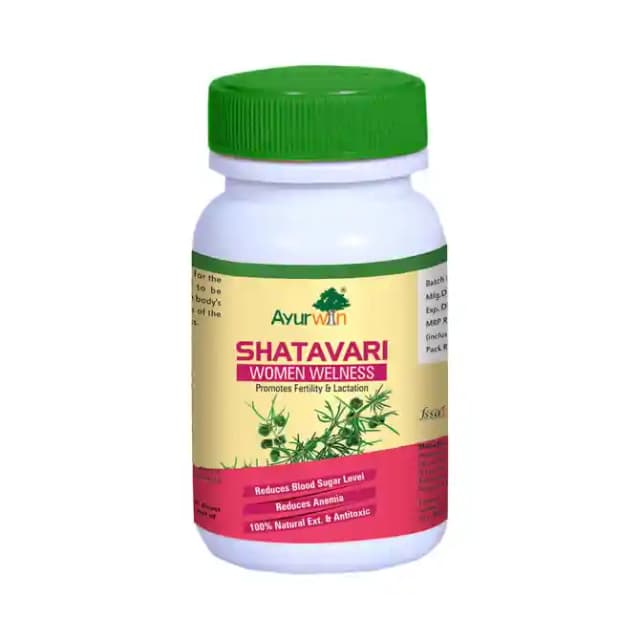 Ayurwin Shatavari (1 Bottle of 60 capsules)