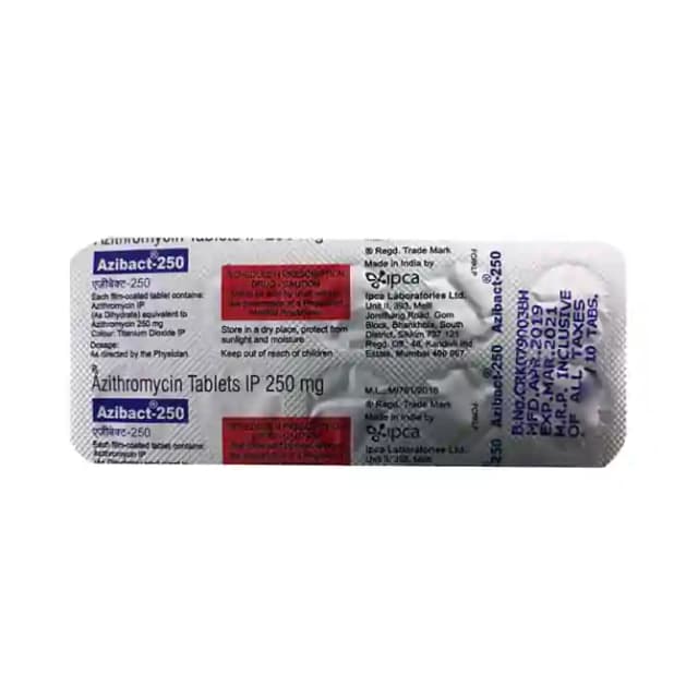 Azibact 250 (10 tablets in 1 strip)