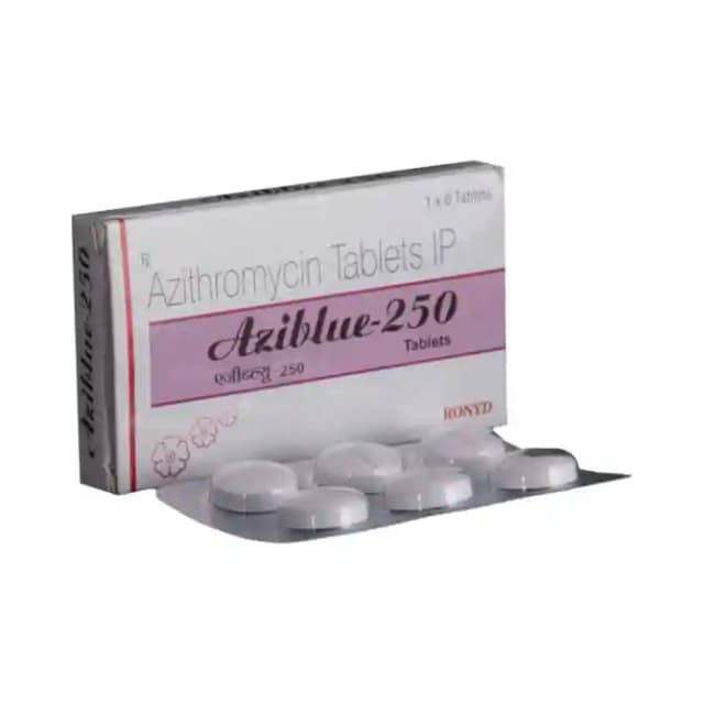 Aziblue 250 (6 tablets in 1 strip)
