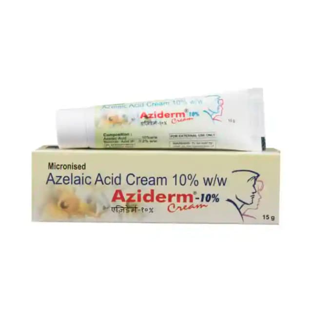 Aziderm 10% Cream (15 gm in 1 tube)