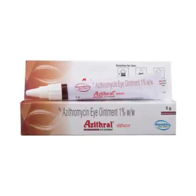 Azithral Eye Ointment (5 gm in 1 tube)