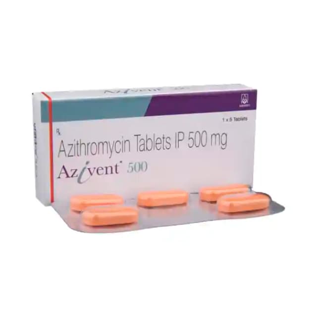 Azivent 500 (5 tablets in 1 strip)
