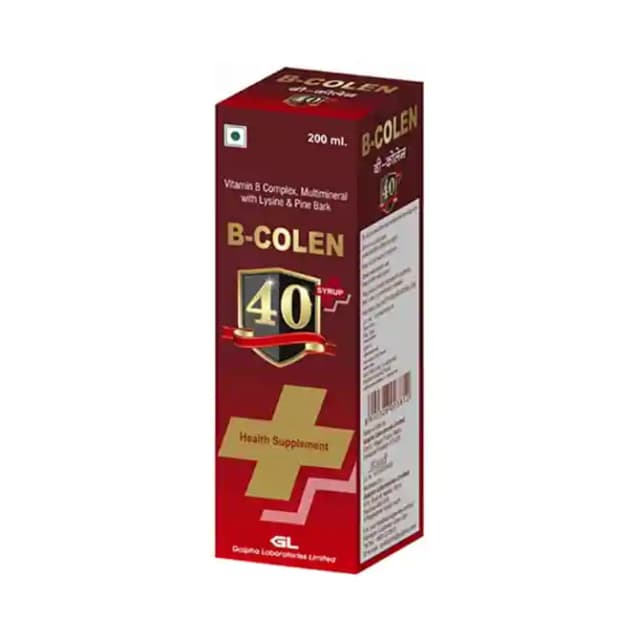 B Colen 40 Plus Syrup (1 Bottle of 200 ml Syrup)