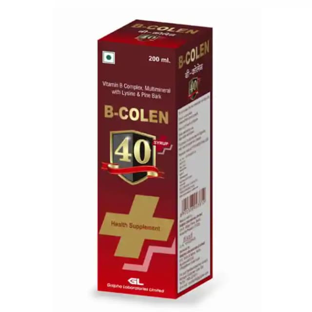B Colen 40+ Syrup (1 Bottle of 200 ml Syrup)